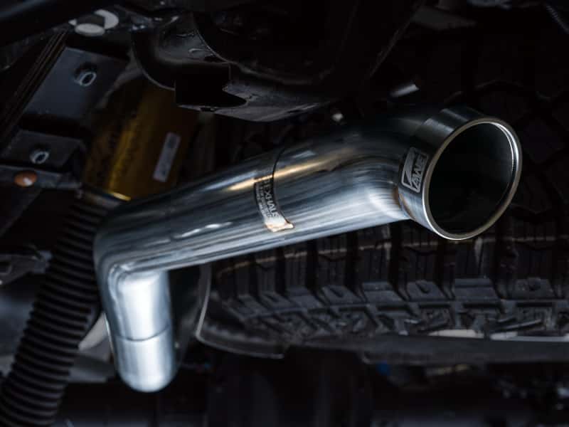 AWE Tuning — AWE Tuning 22-23 GMC Sierra 1500 AT4X 6.2L 0FG Catback Split Dual (Flat Bumper) - Bashguard(No Tips)
0FG Catback - view 2