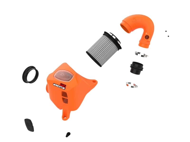 aFe — aFe 15-25 Toyota Hilux L4 2.8L (td) Momentum HD Orange Edition Intake w/ Pro DRY S Filter (MOQ 12)
Momentum HD Intake - view 2