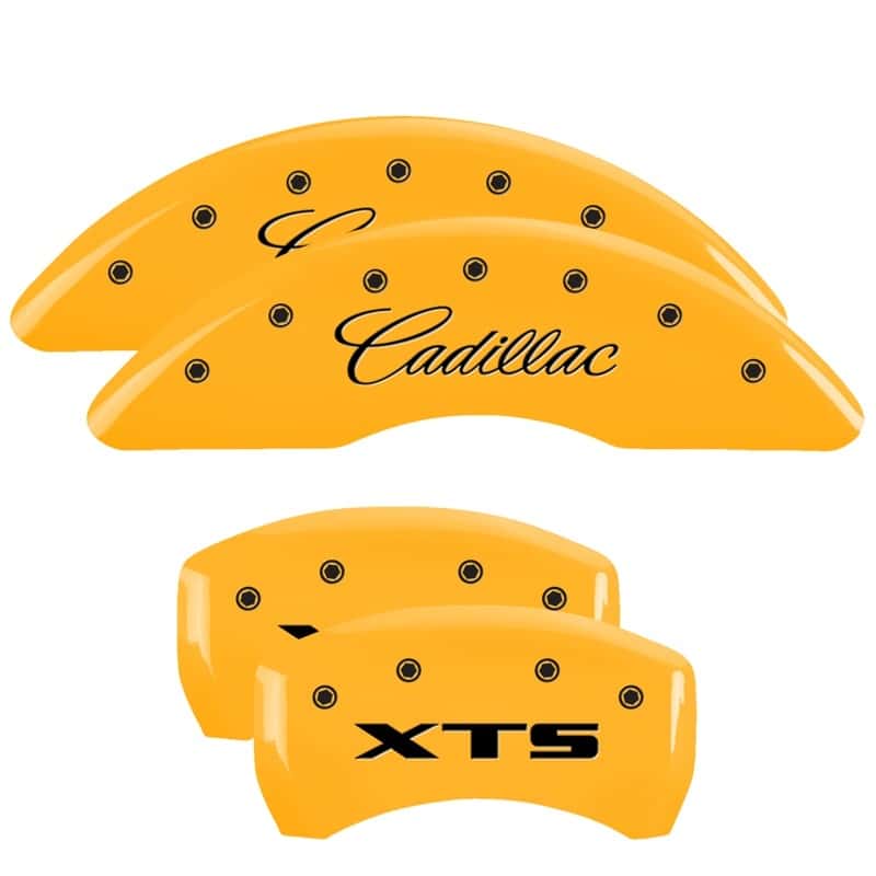 MGP — MGP 4 Caliper Covers Engraved Front Cadillac Engraved Rear XTS Yellow finish black ch
Caliper Covers - view 1