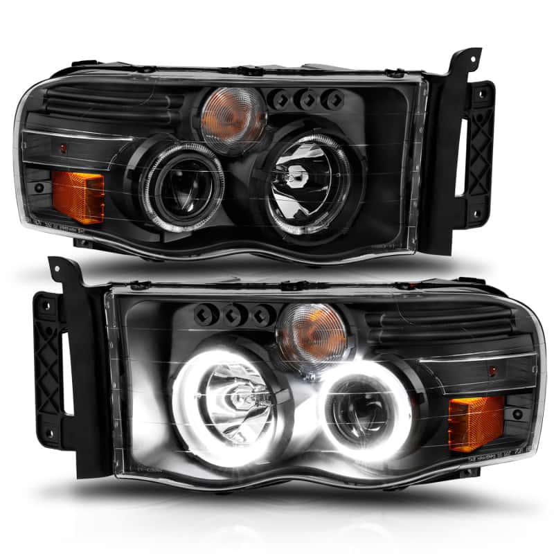 ANZO — ANZO 2002-2005 Dodge Ram 1500 Projector Headlights w/ Halo Black Clear Amber
Head Light Set
HdLtSet - view 14