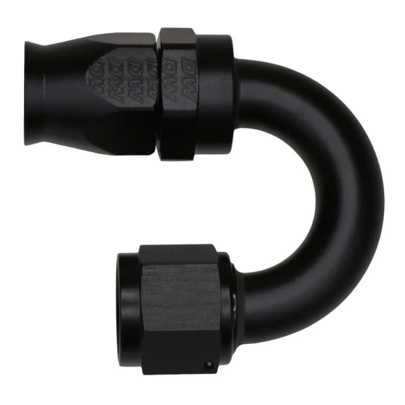 DeatschWerks — DeatschWerks 10AN Female Flare Swivel 180-Degree Hose End CPE - Anodized Matte Black
Lines & Fittings - view 1