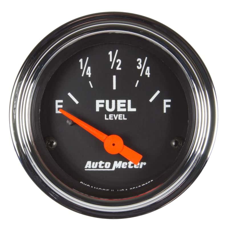 AutoMeter — Autometer Traditional Chrome Gauge Fuel Level 2 1/16in 73e To 10f(Aftermarket Linear) Elec
2-1/16" FUEL LEVEL, - view 1
