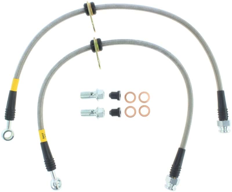 Stoptech — StopTech 08-10 EVO X AWD Stainless Steel Rear Brake Lines
SS Brake Lines - view 5