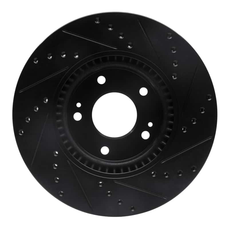 R1 Concepts — R1 12-16 Kia Sportage (USA/Canada) Front Left Drilled & Slotted Black Brake Rotor
R1 Brake Rotor Drill - view 5
