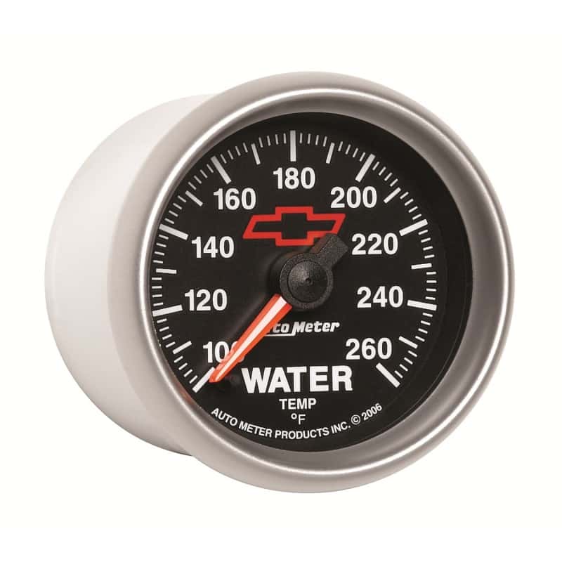 AutoMeter — AutoMeter Gauge Water Temp 2-1/16in. 100-260 Deg. F Digital Stepper Motor Chevy Red Bowtie Black
2-1/16" WATER TEMP, - view 8