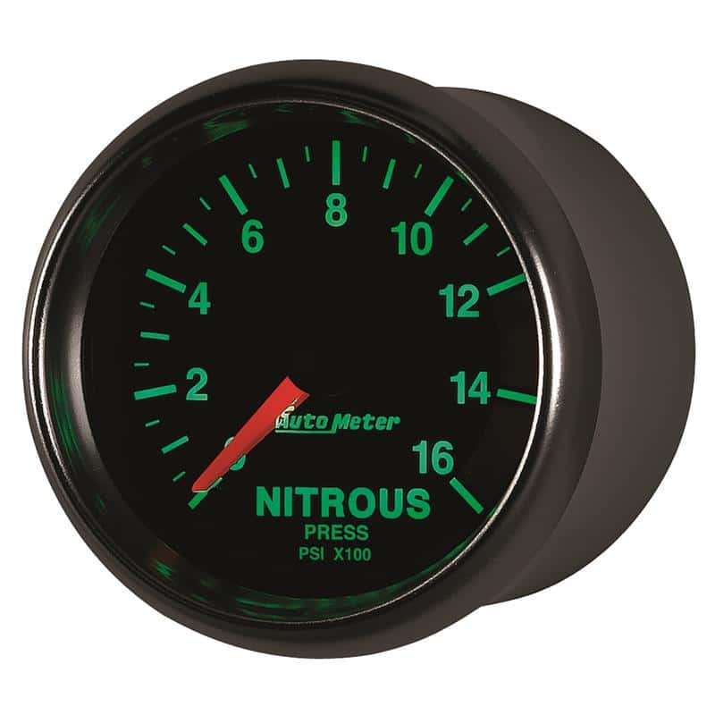 AutoMeter — Autometer GS 2 1/16in. 1600PSI Nitrous Fuel Pressure Gauge
2-1/16" NITROUS, 0-1 - view 4