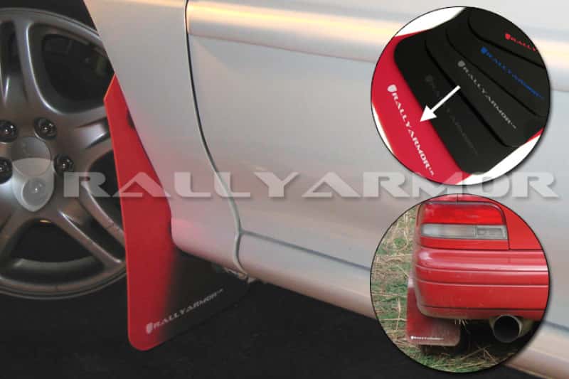 Rally Armor — Rally Armor 93-01 Subaru Impreza RS Red UR Mud Flap w/ White Logo
Mud Flap - view 2