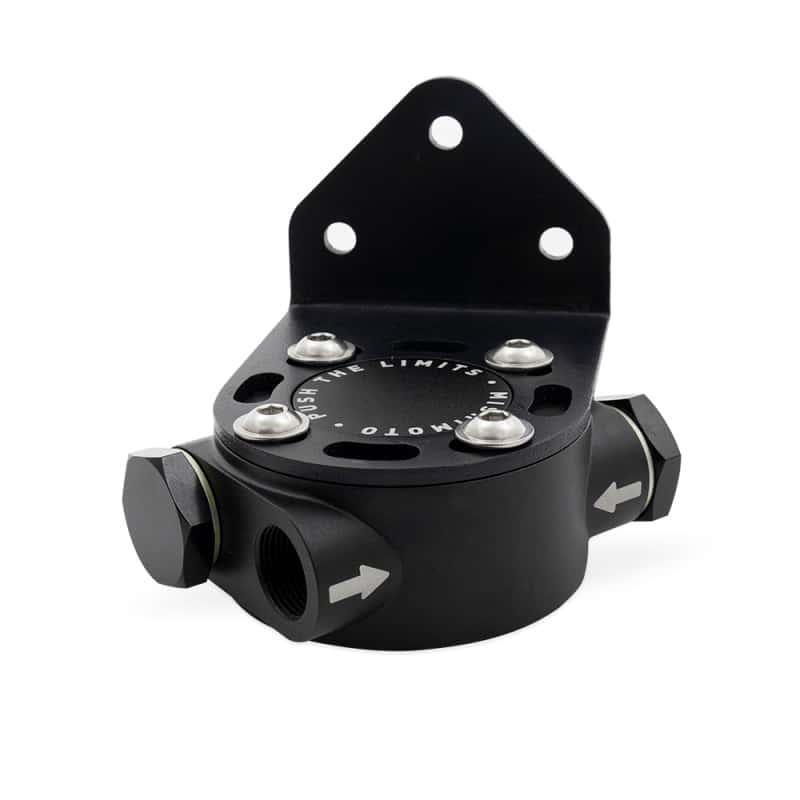 Mishimoto — Mishimoto 3/4 - 16 Thread Remote Oil Filter Mount - Black
Remote Filter Mount - view 2