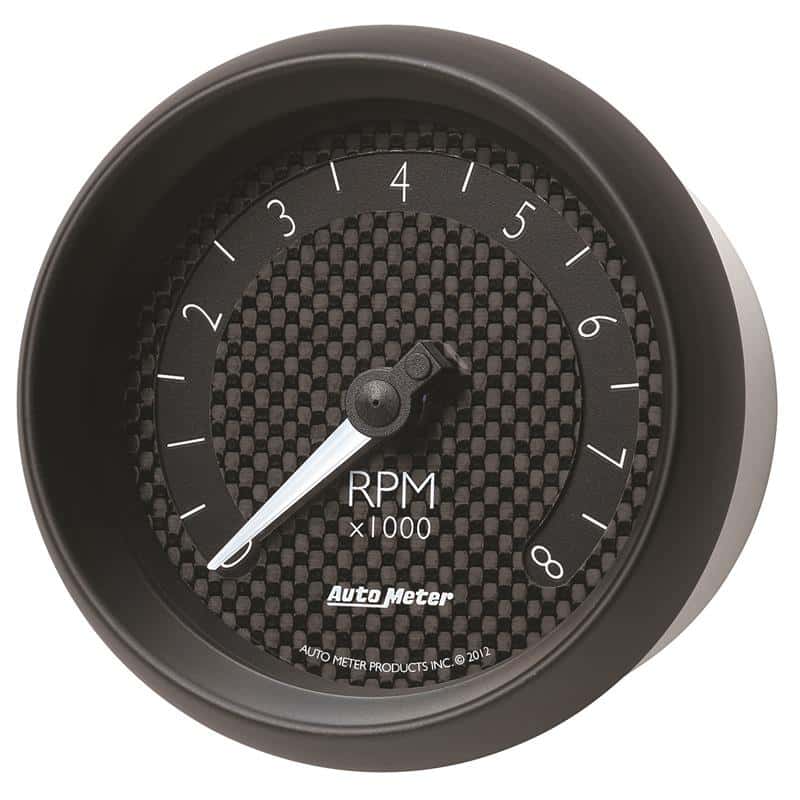 AutoMeter — Autometer GT Series 3-3/8in In Dash 8K RPM Tachometer
3-3/8" TACH, 8,000 R - view 3