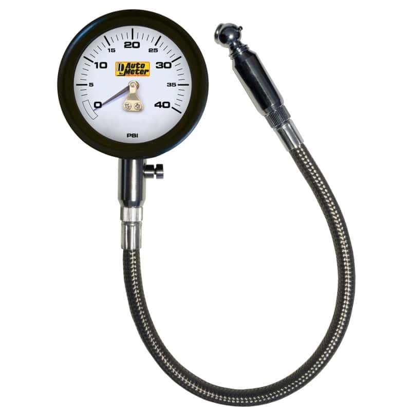 AutoMeter — Autometer NASCAR Performance 40PSI Lo-Pressure Tire Pressure Gauge
Ga Tire Press 40psi - view 2