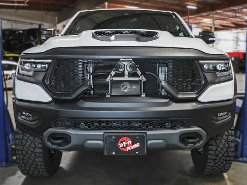 aFe — aFe 21-23 Dodge Ram 1500 TRX V8 6.2L Bladerunner Auto Transmission Oil Cooler Kit
Trans Cooler Kit - view 5
