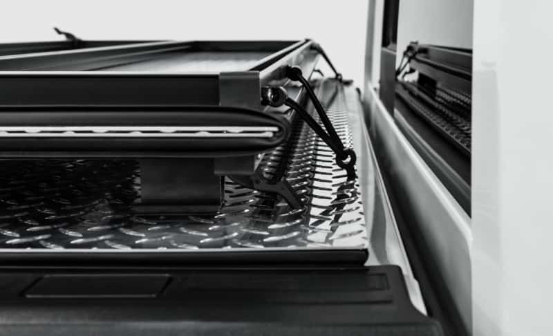 Access — Access LOMAX Alum Tri-Fold Cover w/Split Rails BK Urethane Finish 19-20 Dodge Ram-5ft 7in w/o RamBox
Tonneau Cover - view 20