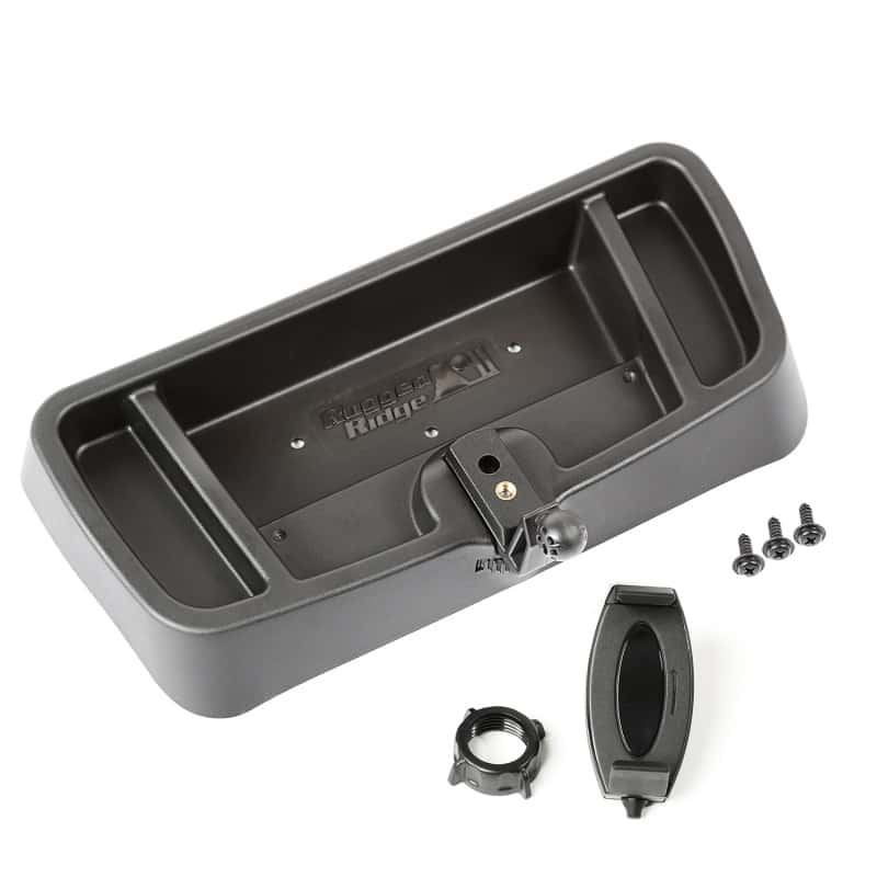 Rugged Ridge — Rugged Ridge Dash Multi-Mount W/Phone Holder 97-06 Jeep Wrangler
Dash Board Pocket
OFFROAD_INTERIOR - view 1
