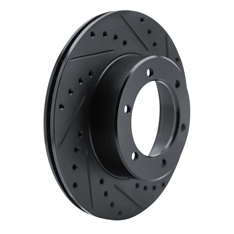 R1 Concepts — R1 1986-1995 Toyota 4Runner Front Right Drilled & Slotted Black Brake Rotor
R1 Brake Rotor Drill - view 2