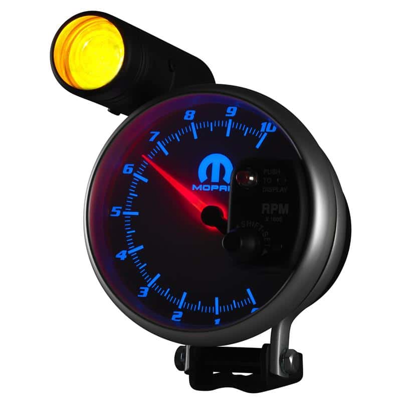 AutoMeter — AutoMeter Gauge Tachometer 5in. 10K RPM Pedestal W/ Ext. Shift-Lite White Mopar
MOPAR #P5155500,5" - view 4