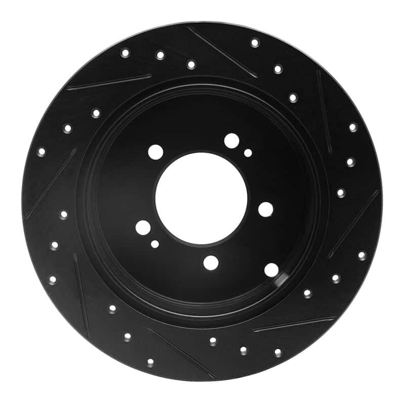R1 Concepts — R1 07-15 Mitsubishi Outlander Rear Left Drilled & Slotted Black Brake Rotor
R1 Brake Rotor Drill - view 5