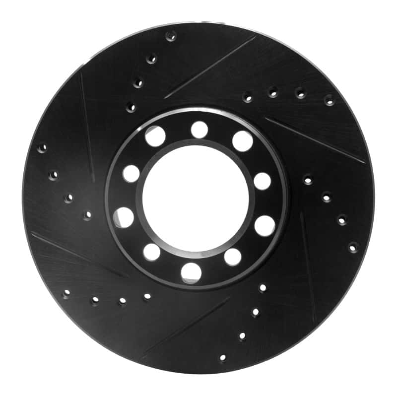 R1 Concepts — R1 79-85 Mercedes-Benz 380SL Front Left Drilled & Slotted Black Brake Rotor
R1 Brake Rotor Drill - view 1