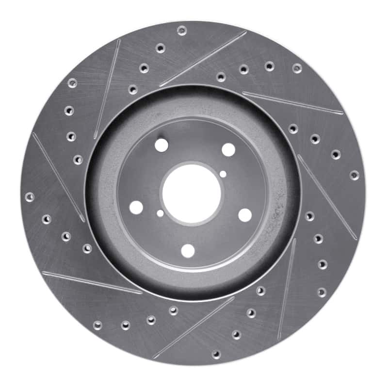 R1 Concepts — R1 19-23 Subaru ASCENT Front Right Drilled & Slotted Silver Brake Rotor
R1 Brake Rotor Drill - view 5