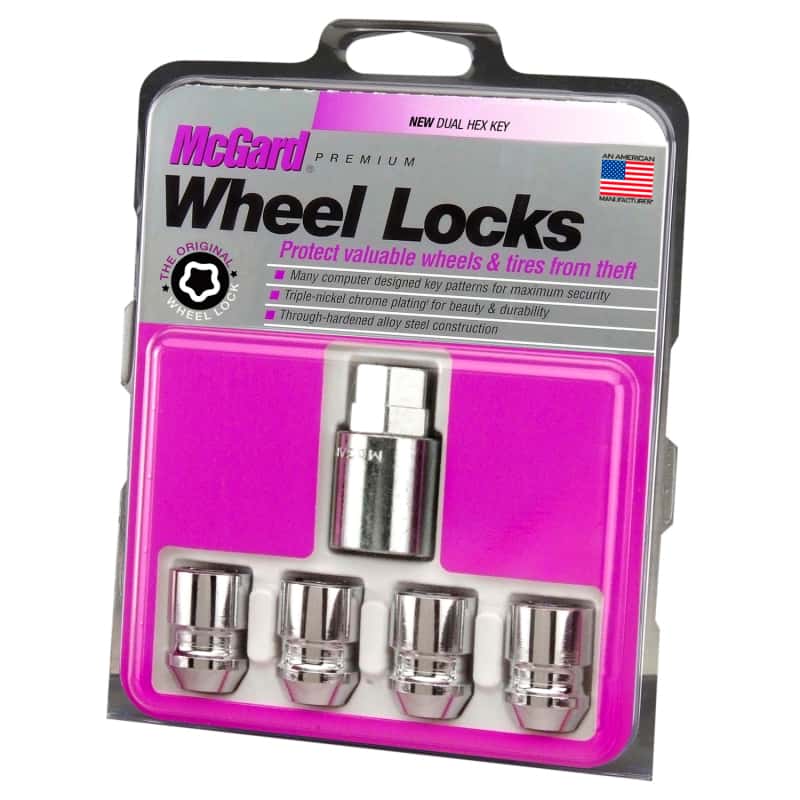 McGard — McGard Wheel Lock Nut Set - 4pk. (Cone Seat) M12X1.5 / 19mm & 21mm Dual Hex / 1.28in. L - Chrome - view 6