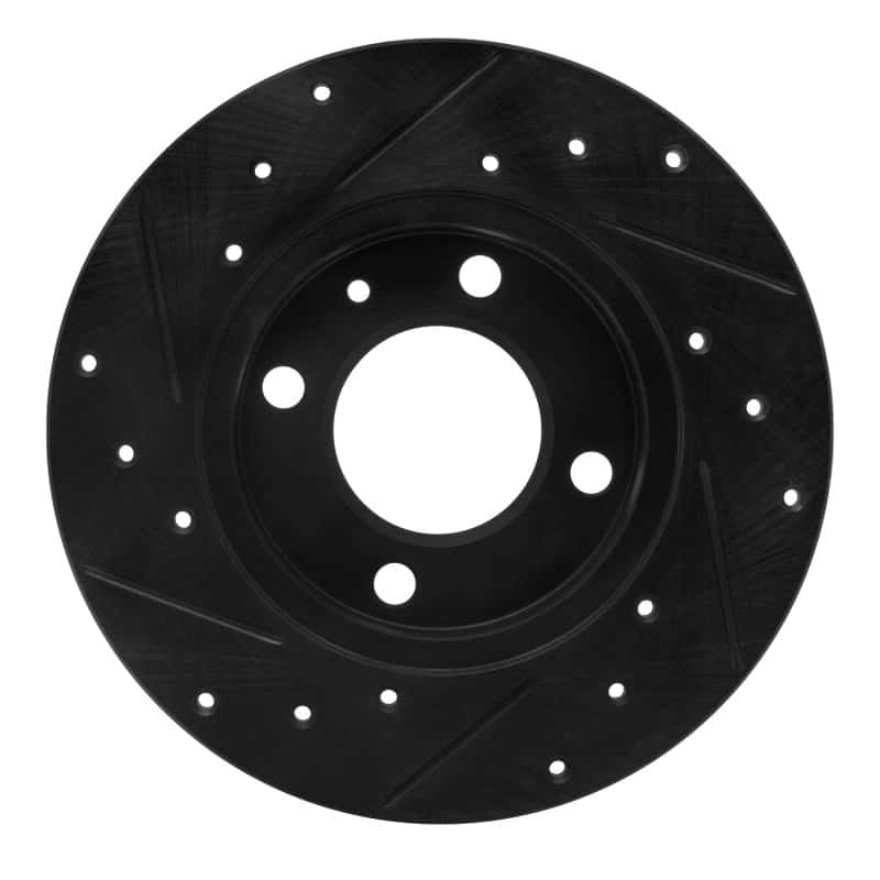 R1 Concepts — R1 73-05 Audi Fox Front Right Drilled & Slotted Black Brake Rotor
R1 Brake Rotor Drill - view 5