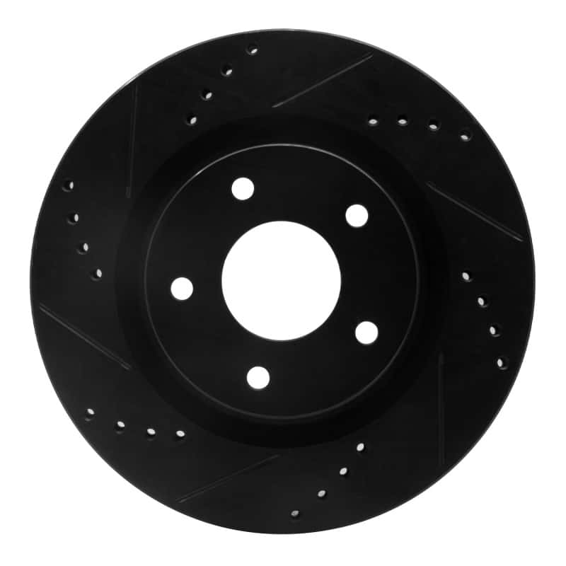 R1 Concepts — R1 07-13 Nissan Altima Front Left Drilled & Slotted Black Brake Rotor
R1 Brake Rotor Drill - view 1