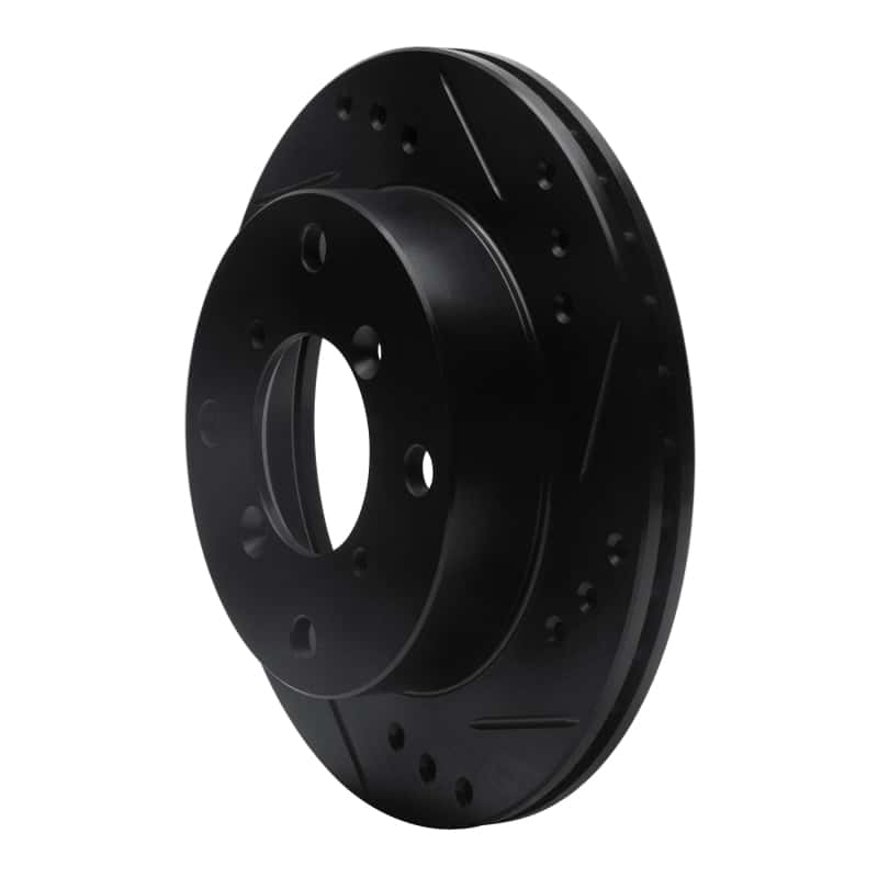 R1 Concepts — R1 89-01 Chevrolet Metro Front Right Drilled & Slotted Black Brake Rotor
R1 Brake Rotor Drill - view 2