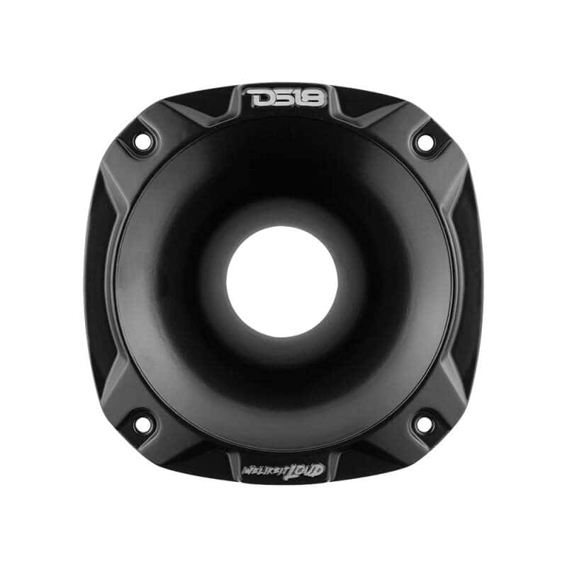 DS18 — DS18 2in Short Bolt-On Throat Horn 57 Degree 2.6in Depth Black Aluminum - view 3