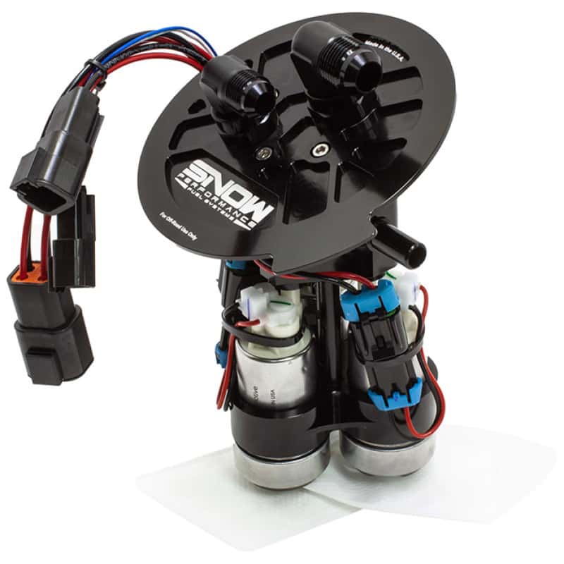 Snow Performance — Snow 2011+ Ford Mustang Fuel Hat High Output (3 Pump 1-274 & 2-285)
Fuel Pump - view 1