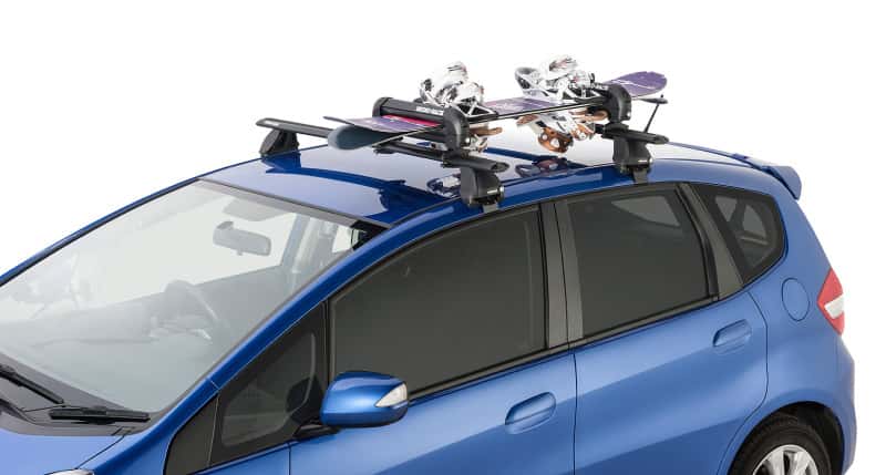 Rhino-Rack — Rhino-Rack Universal Ski/Snowboard Carrier - Fits 3 Pairs of Skis or 2 Snowboards - Black - view 4
