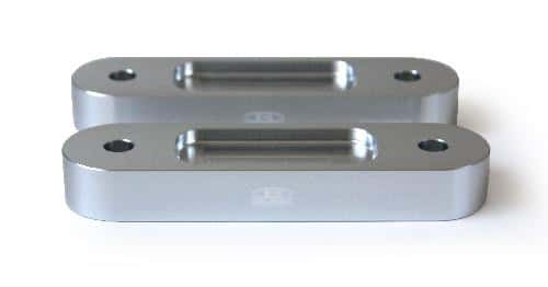 BLOX Racing — BLOX Honda S2000 Racing Front 20mm Thick Spacer Bump Steer Kit - Silver (Lowered 1in and more) - view 1