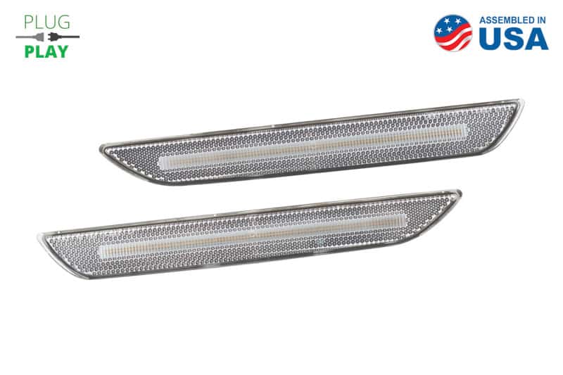Diode Dynamics — Diode Dynamics 15-21 EU/AU Ford Mustang LED Sidemarkers Clear (Pair) - view 1
