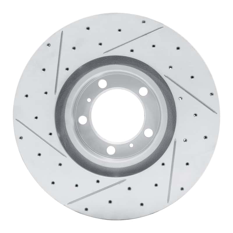R1 Concepts — R1 10-24 Audi RS E-Tron Gt Right Front Drilled & Slotted Geo-Carbon Rotor - view 5