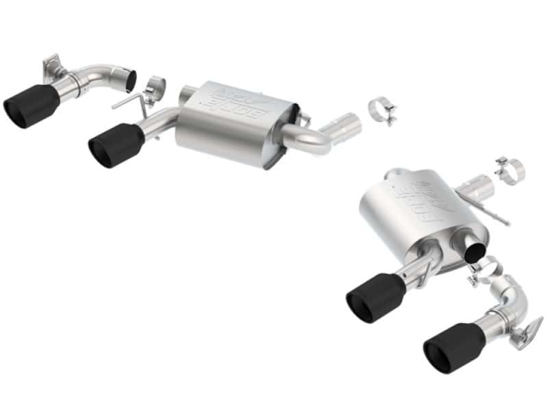 Borla — Borla 2016 Chevy Camaro V8 SS AT/MT ATAK Rear Section Exhaust w/ Dual Mode Valves Ceramic Black
Axle-Back System - view 1