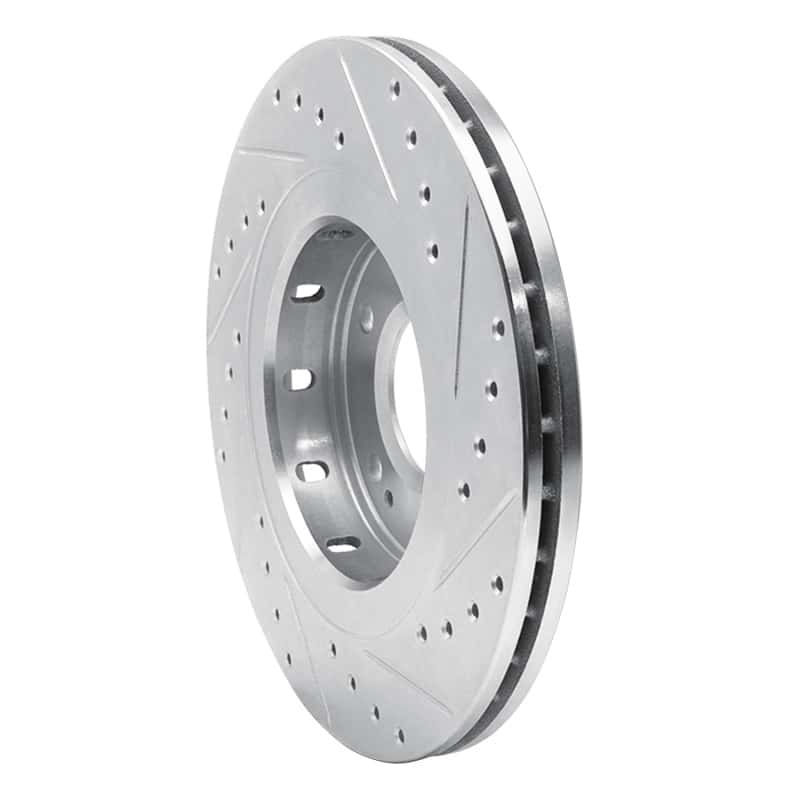 R1 Concepts — R1 05-22 Mitsubishi Outlander Front Left Drilled & Slotted Silver Brake Rotor
R1 Brake Rotor Drill - view 4