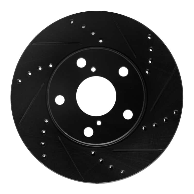 R1 Concepts — R1 01-05 Toyota RAV4 Front Right Drilled & Slotted Black Brake Rotor
R1 Brake Rotor Drill - view 1