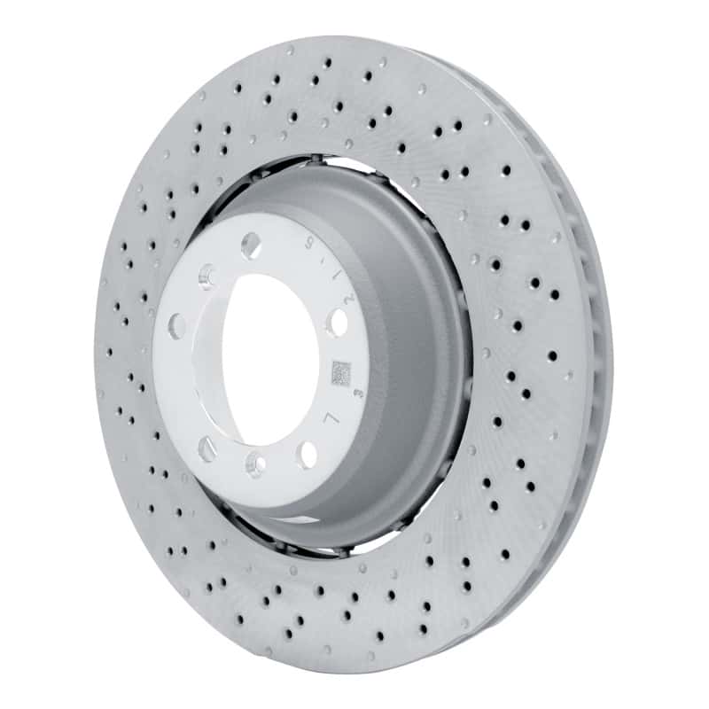 DFC — DFC 16-23 Porsche 718 Cayman Left Rear Drilled Hi-Carbon Alloy Geomet Coated Rotor
DFC Brake Rotor - view 2