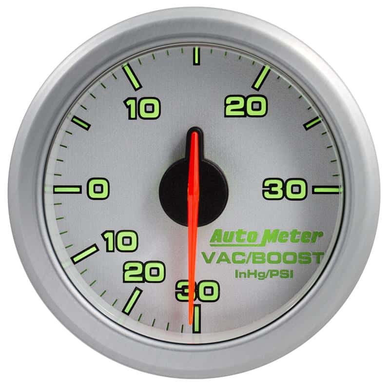 AutoMeter — Autometer Airdrive 2-1/6in Boost/Vac Gauge 30in HG/30 PSI - Silver
GA 2" BST/V ARDRV SL - view 4