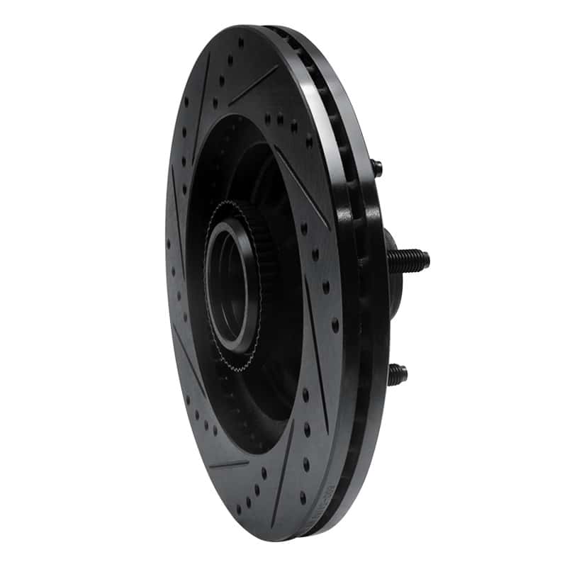 R1 Concepts — R1 00-04 Ford F-150 RWD Front Right Drilled & Slotted Black Brake Rotor
R1 Brake Rotor Drill - view 4