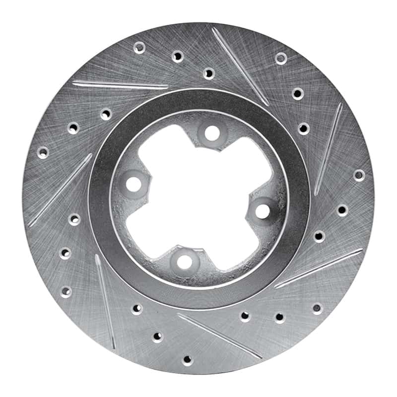 R1 Concepts — R1 81-88 Nissan Maxima Front Left Drilled & Slotted Silver Brake Rotor
R1 Brake Rotor Drill - view 5
