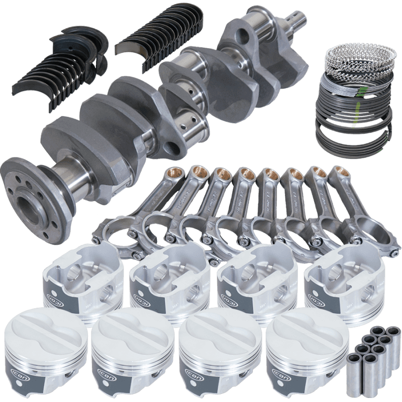Eagle — Eagle Chevy 350 3.750in Crank 5.700in I-Beam Rods -10cc 4.040in Pistons Rotating Assembly
Pro Street Assembly - view 1