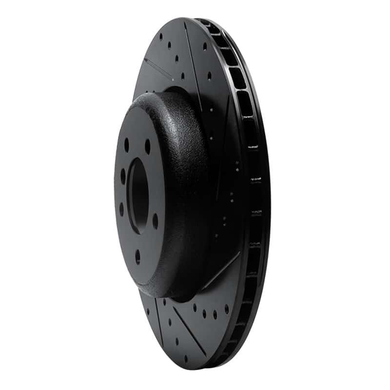 R1 Concepts — R1 04-10 BMW 650I Convertible Rear Right Drilled & Slotted Black Brake Rotor
R1 Brake Rotor Drill - view 2