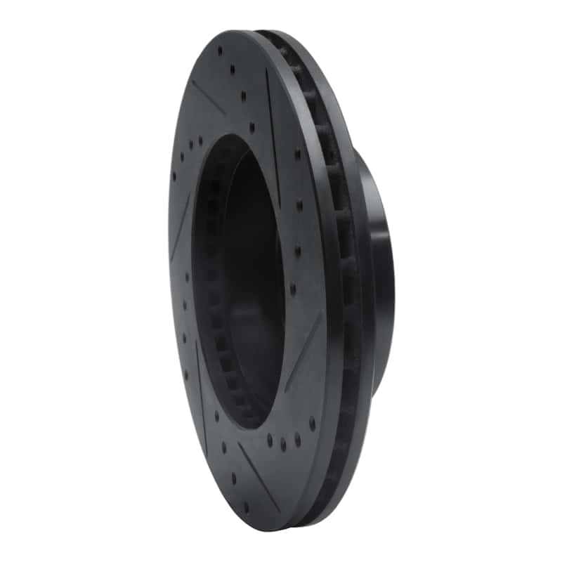 R1 Concepts — R1 95-97 Ford Crown Victoria Front Left Drilled & Slotted Black Brake Rotor
R1 Brake Rotor Drill - view 4