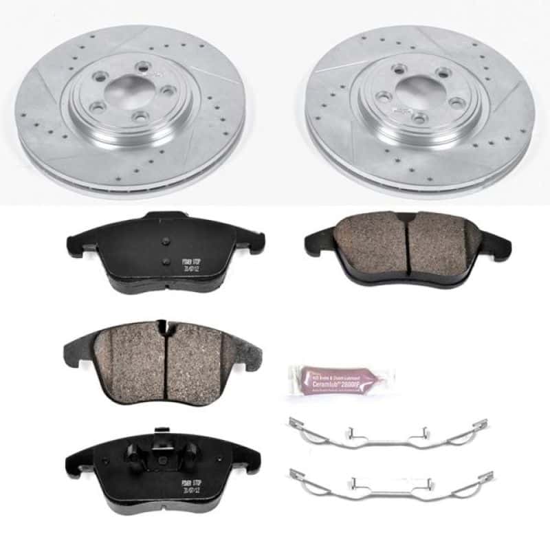 PowerStop — Power Stop 06-08 Jaguar S-Type Front Z23 Evolution Sport Brake Kit - view 1