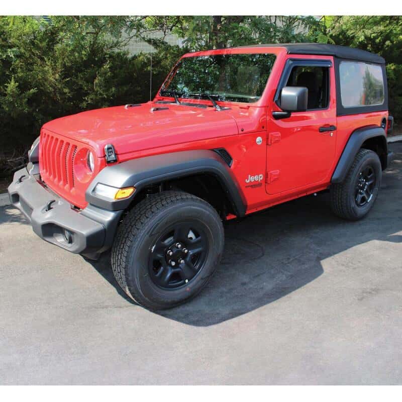 Westin — Westin 2018-2019 Jeep Wrangler JL Slim Wind Deflector 2pc - Smoke
Side Window Vent - view 3