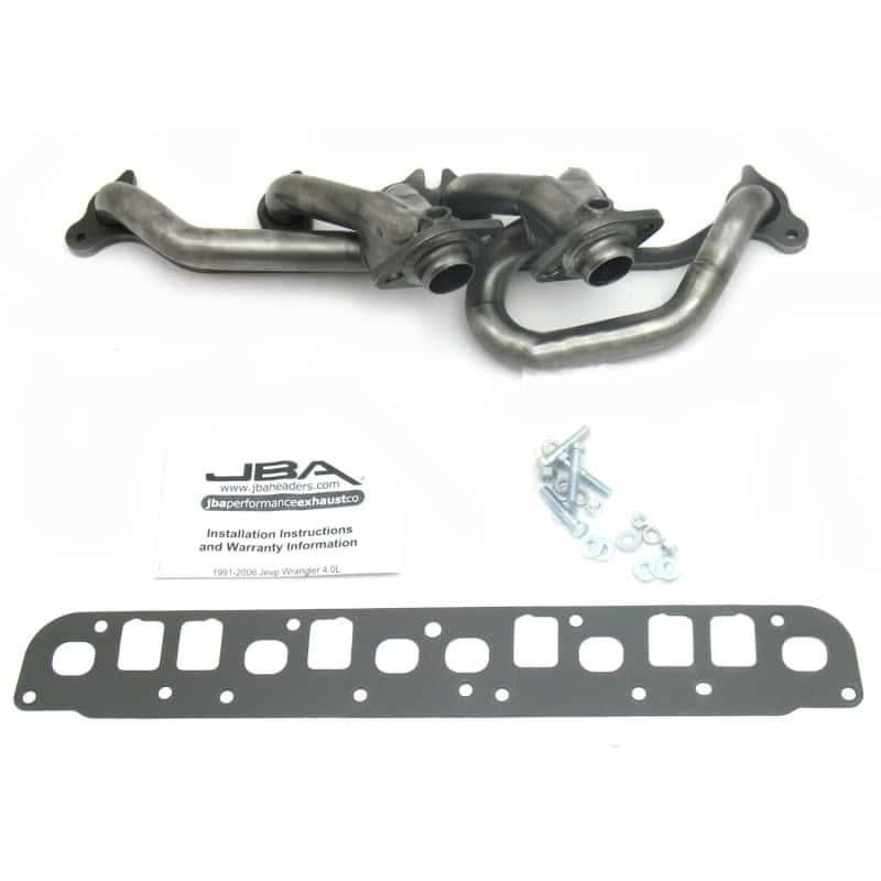 JBA — JBA 00-06 Jeep 4.0L 1-1/2in Primary Raw 409SS Cat4Ward Header
Exhaust Header - view 2
