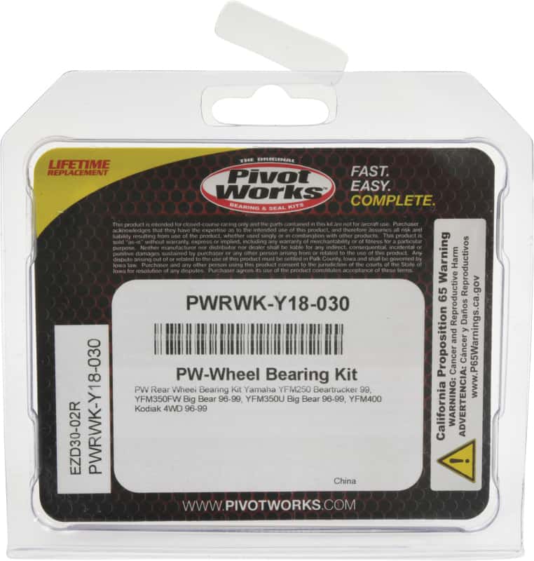 Pivot Works — Pivot Works Yam ATV Rear Wheel Bearing Kt - view 3