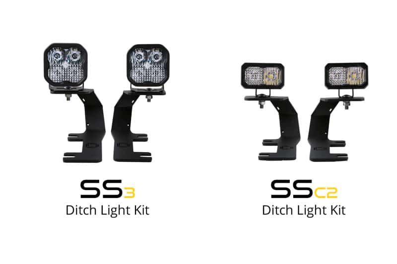 Diode Dynamics — Diode Dynamics 14-19 Silverado/Sierra SS3 LED Ditch Light Kit - Pro White Combo - view 7