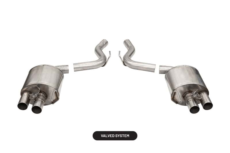 CORSA Performance — Corsa 2015-2020 Ford Mustang GT350/R 5.2L V8 Dual Rear Axle-Back- Stainless Dual Rear Exit
Exhaust - view 2