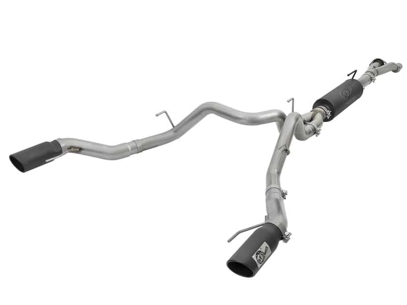 aFe — aFe MACH Force-Xp 3in to 3-1/2in 304 SS Cat-Back Exhaust w/Black Tip 17-18 Ford F-150 Raptor V6 3.5L
Cat-Back Exhaust - view 1
