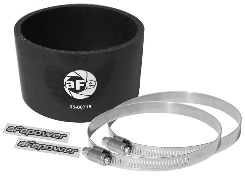 aFe — aFe Magnum FORCE Intake Coupling Kit (4 IN ID x 2-1/2 IN L) Straight Coupler - Black
Intake Coupling Kit - view 1
